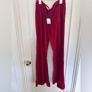 Free People Vibrant Red Pants